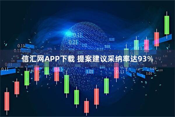 信汇网APP下载 提案建议采纳率达93%