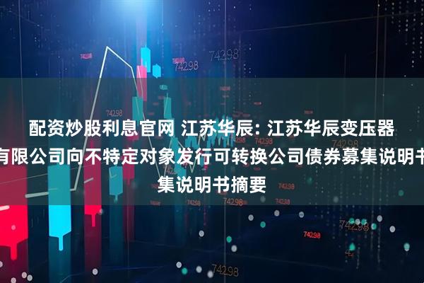 配资炒股利息官网 江苏华辰: 江苏华辰变压器股份有限公司向不特定对象发行可转换公司债券募集说明书摘要